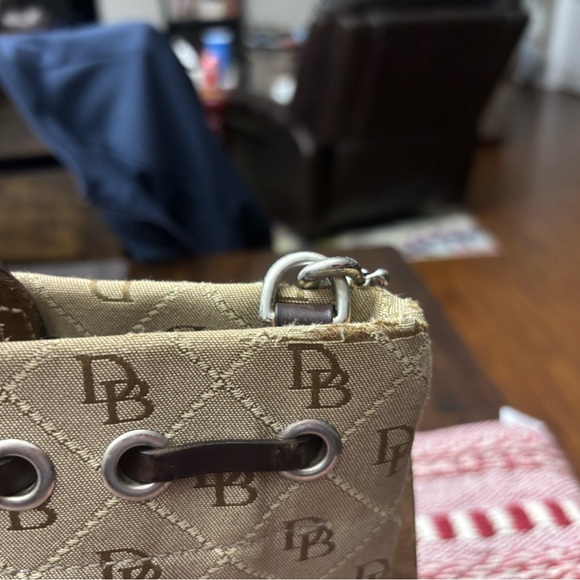 Dooney & Bourke Tan Monogram Shoulder Bag - Picture 4 of 4